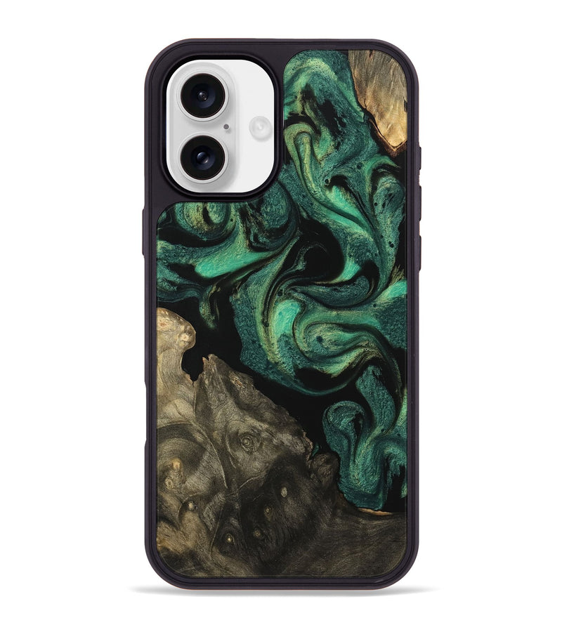 iPhone 16 Plus Wood Phone Case - Hendrik (Green, 742840)