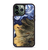 iPhone 13 Pro Max Wood Phone Case - Merrili (Blue, 742841)