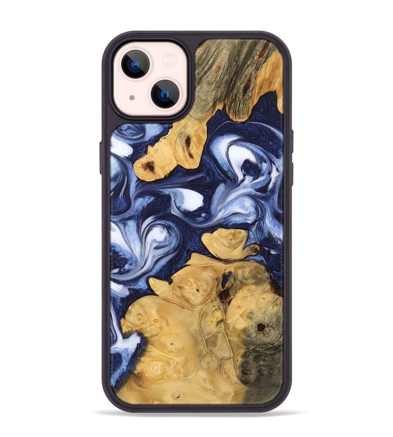 iPhone 14 Plus Wood Phone Case - Jakayla (Blue, 742844)