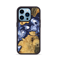 iPhone 14 Pro Wood Phone Case - Jakayla (Blue, 742844)