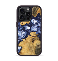 iPhone 15 Pro Wood Phone Case - Jakayla (Blue, 742844)