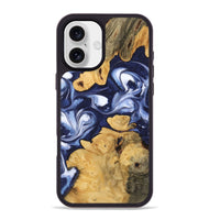 iPhone 16 Plus Wood Phone Case - Jakayla (Blue, 742844)