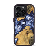 iPhone 16 Pro Wood Phone Case - Jakayla (Blue, 742844)