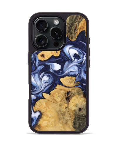 iPhone 16 Pro Wood Phone Case - Jakayla (Blue, 742844)