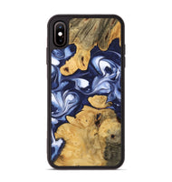 iPhone Xs Max Wood Phone Case - Jakayla (Blue, 742844)