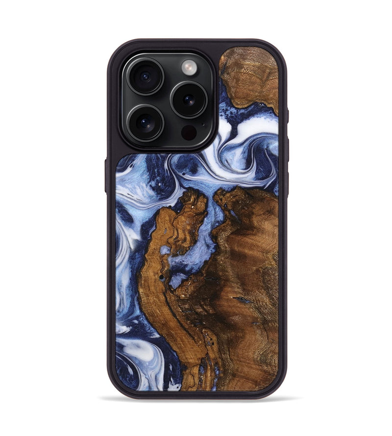 iPhone 15 Pro Wood Phone Case - Thurlow (Blue, 742845)