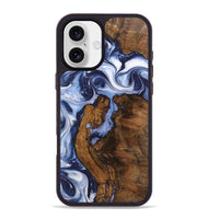 iPhone 16 Plus Wood Phone Case - Thurlow (Blue, 742845)