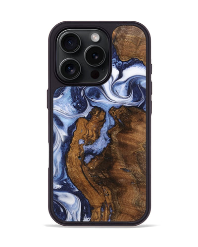 iPhone 16 Pro Wood Phone Case - Thurlow (Blue, 742845)