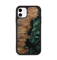 iPhone 11 Wood Phone Case - Zina (Green, 742853)