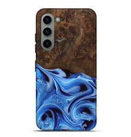 Galaxy S23 Plus Wood Live Edge Phone Case - Alysa (Blue, 742955)