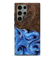 Galaxy S23 Ultra Wood Live Edge Phone Case - Alysa (Blue, 742955)