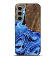 Galaxy S23 Plus Wood Live Edge Phone Case - Curley (Blue, 742959)