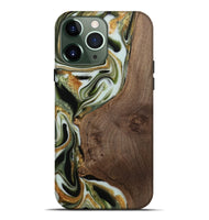 iPhone 13 Pro Max Wood Live Edge Phone Case - Domingo (Black & White, 742960)