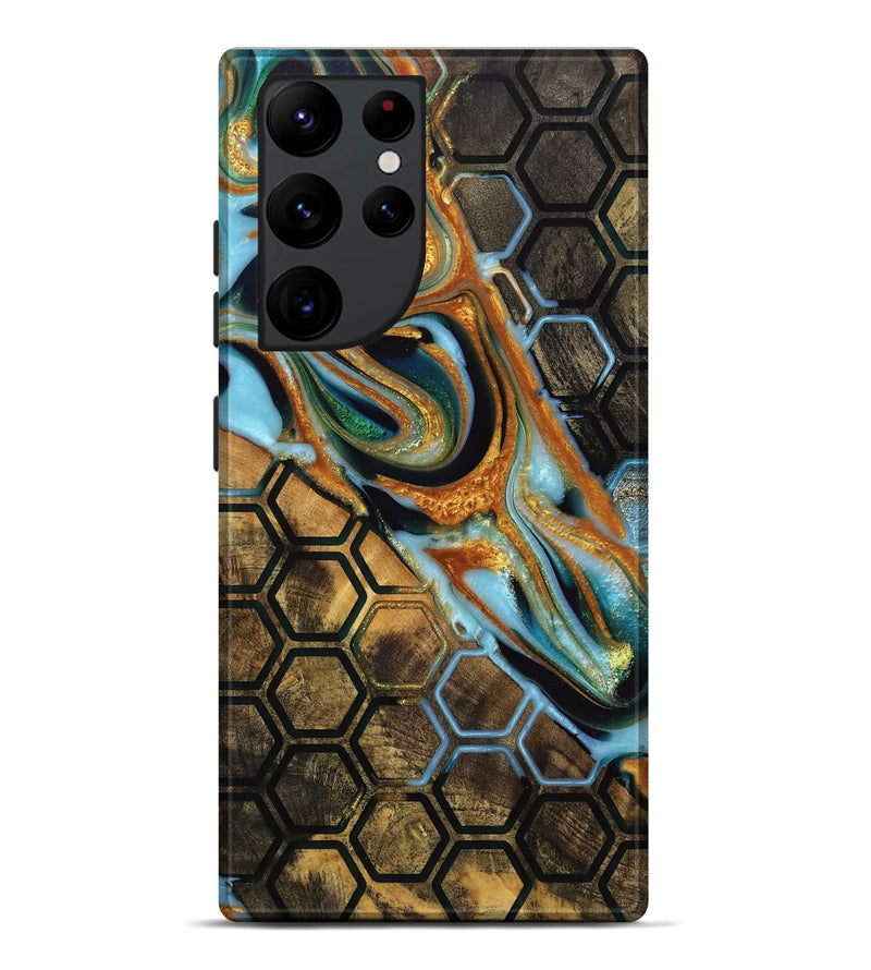 Galaxy S22 Ultra Wood Live Edge Phone Case - Octavia (Pattern, 742974)