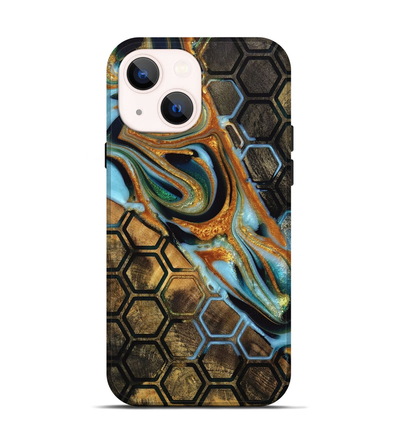 iPhone 14 Wood Live Edge Phone Case - Octavia (Pattern, 742974)