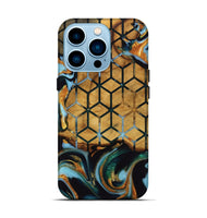 iPhone 14 Pro Wood Live Edge Phone Case - Maurine (Pattern, 742975)