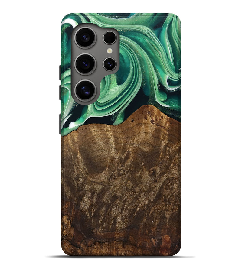 Galaxy S25 Ultra Wood Live Edge Phone Case - Piper (Green, 742978)