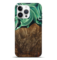 iPhone 15 Pro Max Wood Live Edge Phone Case - Piper (Green, 742978)