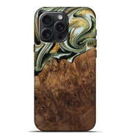 iPhone 16 Pro Max Wood Live Edge Phone Case - Ridge (Green, 742979)