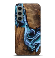 Galaxy S23 Plus Wood Live Edge Phone Case - Gunfer (Blue, 742980)