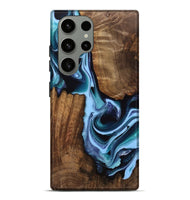 Galaxy S23 Ultra Wood Live Edge Phone Case - Gunfer (Blue, 742980)