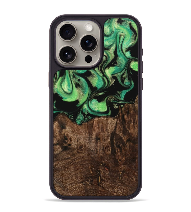 iPhone 15 Pro Max Wood Phone Case - Rolla (Green, 742985)