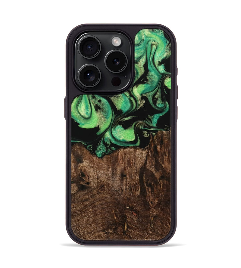 iPhone 15 Pro Wood Phone Case - Rolla (Green, 742985)