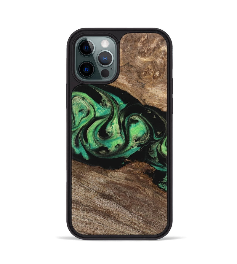 iPhone 12 Pro Wood Phone Case - Rocco (Green, 742997)