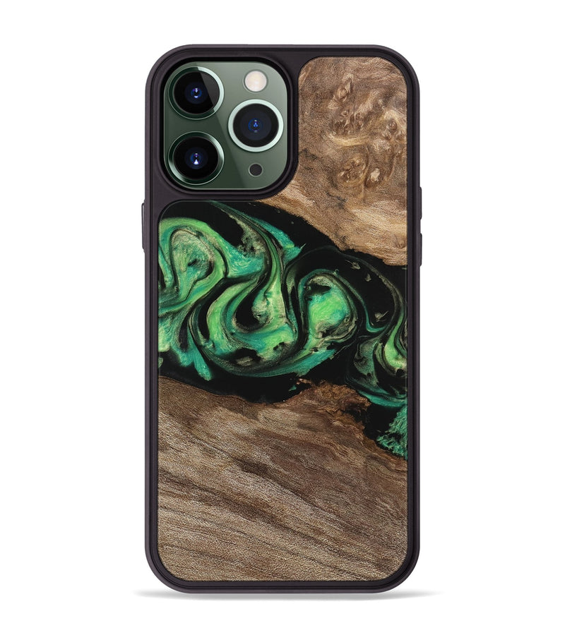 iPhone 13 Pro Max Wood Phone Case - Rocco (Green, 742997)