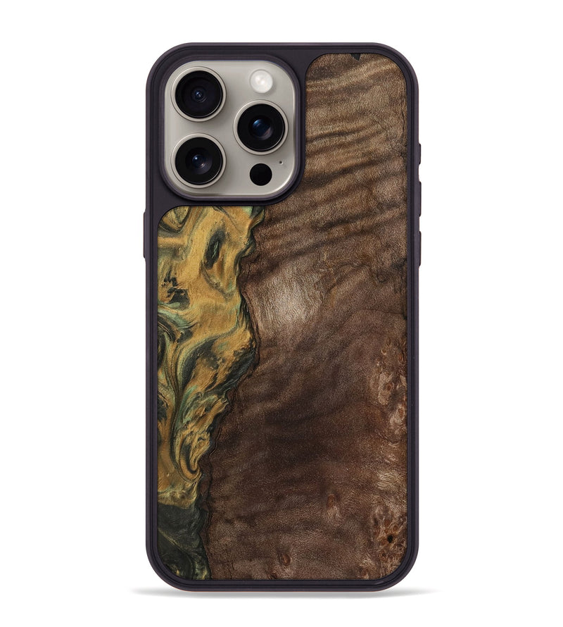 iPhone 15 Pro Max Wood Phone Case - Jolette (Green, 743006)