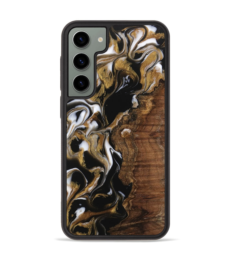 Galaxy S23 Plus Wood Phone Case - Jamya (Black & White, 743024)