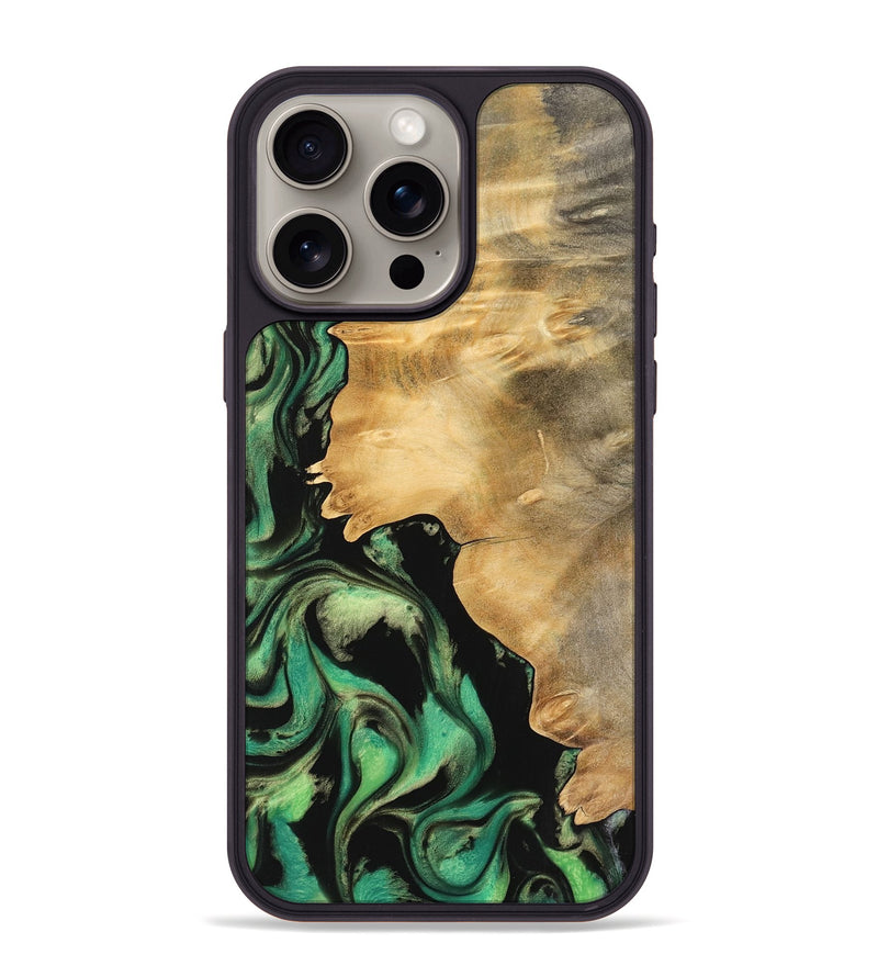 iPhone 15 Pro Max Wood Phone Case - Florida (Green, 743029)