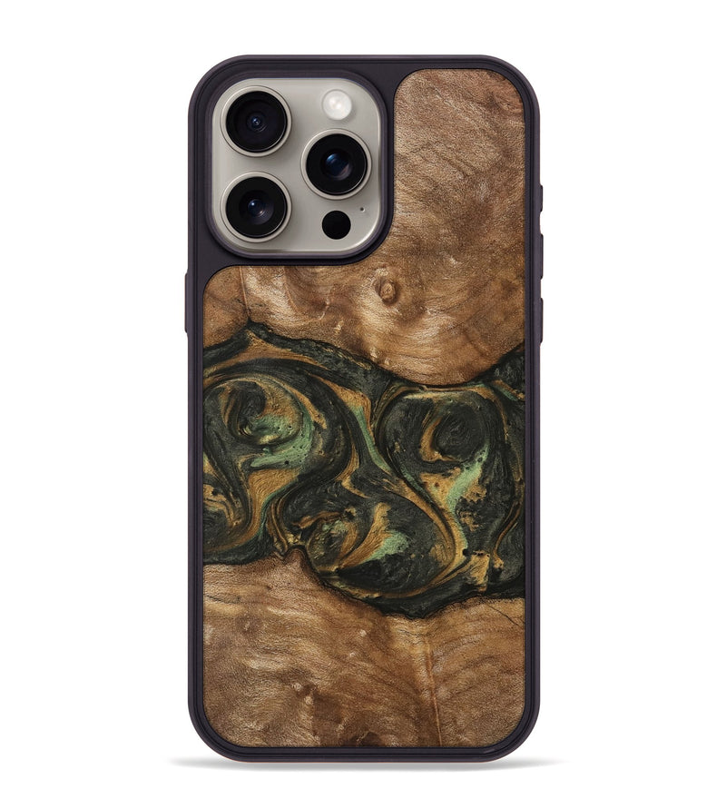 iPhone 15 Pro Max Wood Phone Case - Sonja (Green, 743033)