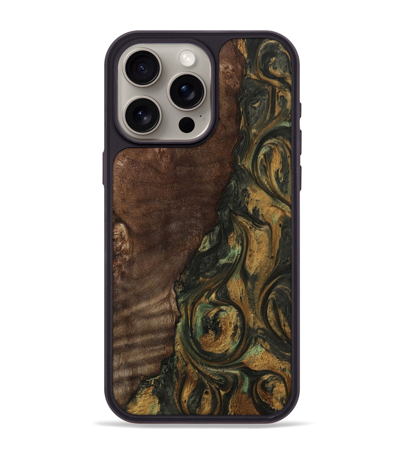 iPhone 15 Pro Max Wood Phone Case - Kylee (Green, 743062)