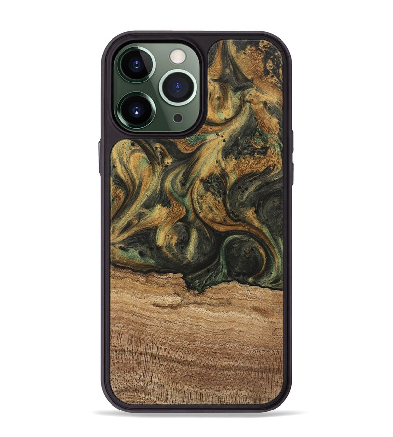 iPhone 13 Pro Max Wood Phone Case - Tidwell (Green, 743075)