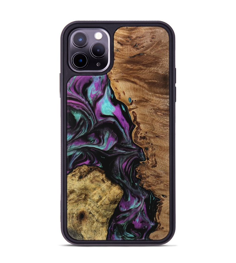 iPhone 11 Pro Max Wood Phone Case - Refugio (Purple, 743082)