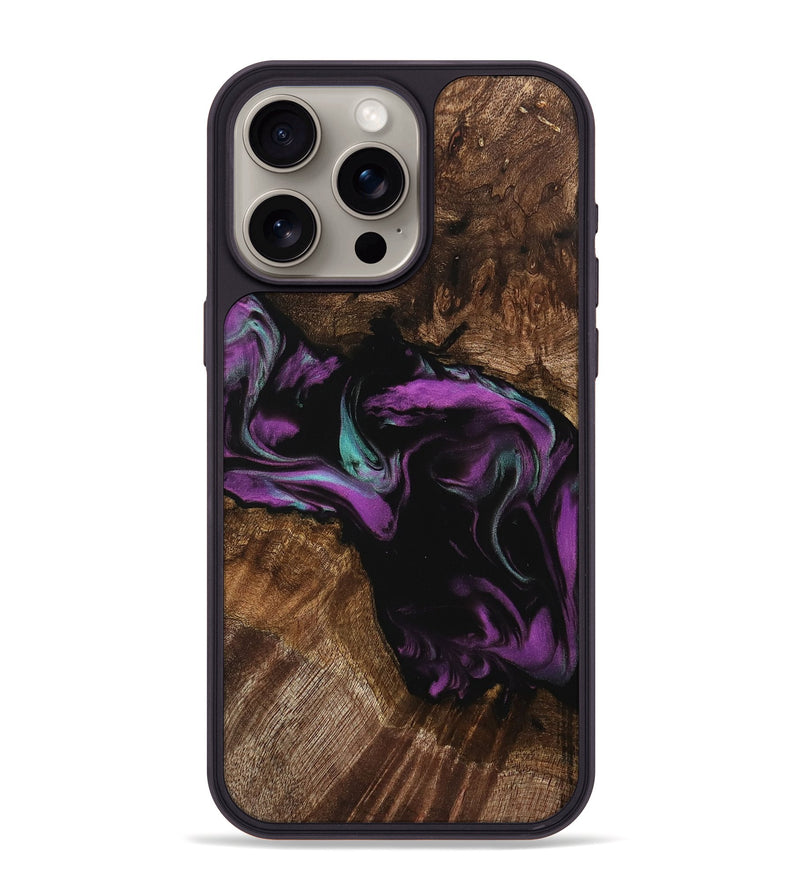 iPhone 15 Pro Max Wood Phone Case - Council (Purple, 743092)