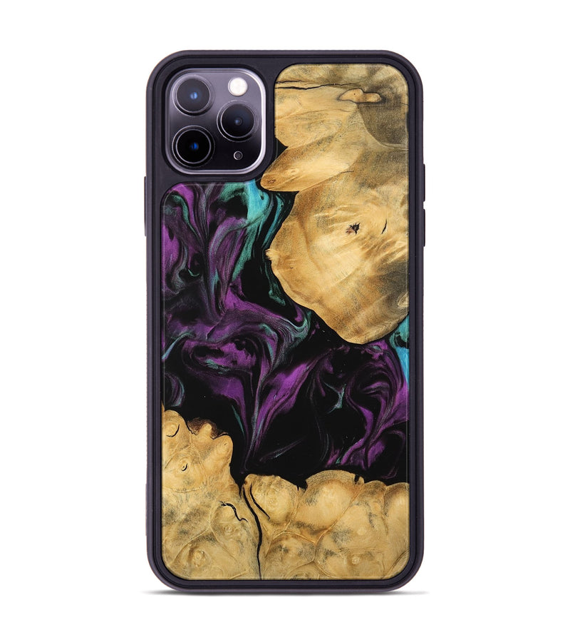 iPhone 11 Pro Max Wood Phone Case - Kiki (Purple, 743093)