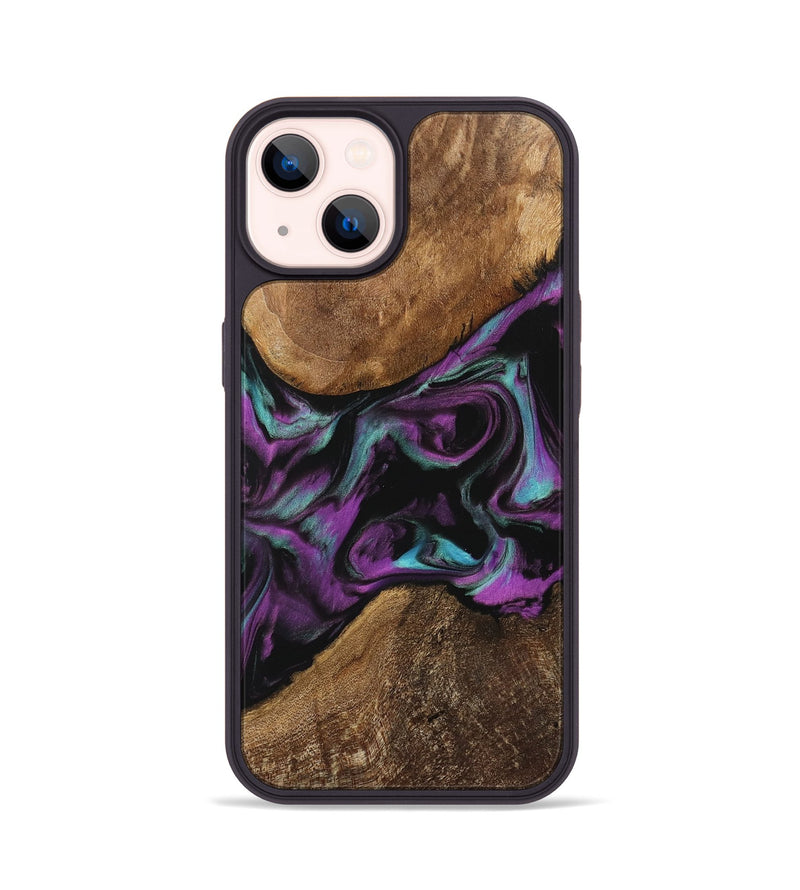 iPhone 14 Wood Phone Case - Miran (Purple, 743097)