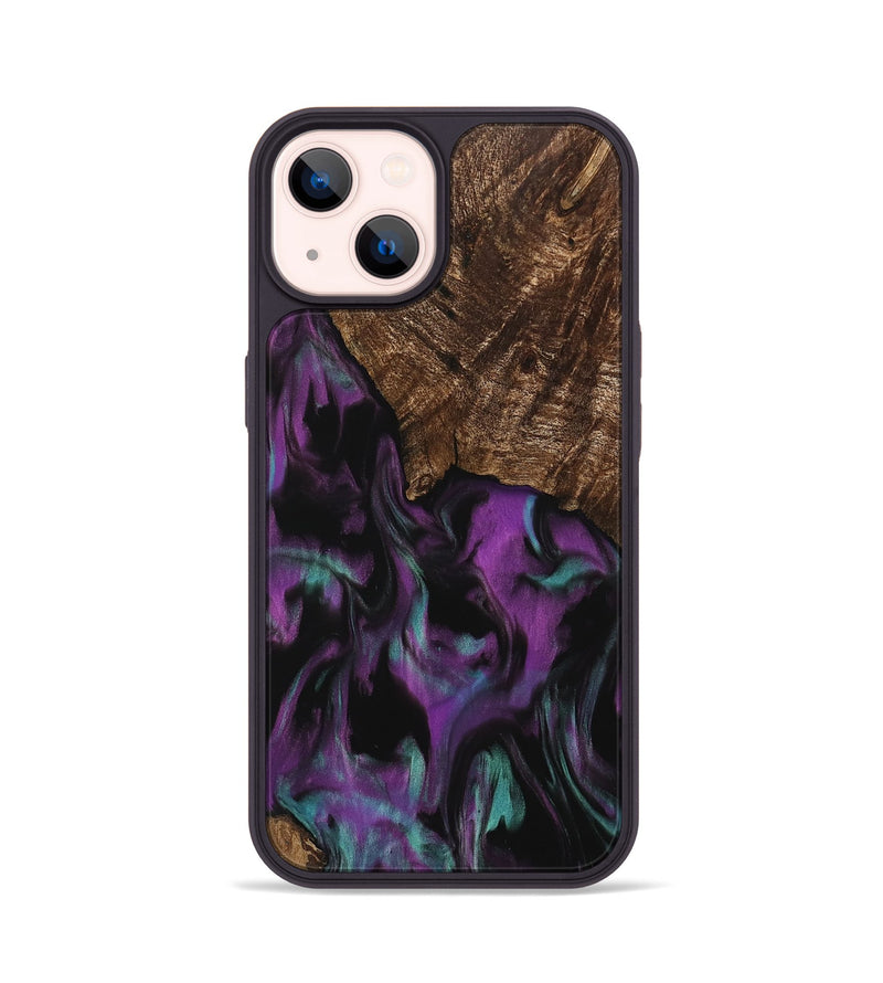 iPhone 14 Wood Phone Case - Buck (Purple, 743100)