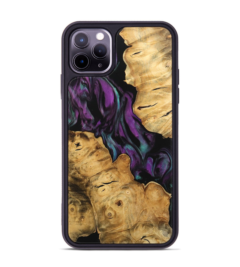 iPhone 11 Pro Max Wood Phone Case - Rustin (Purple, 743105)