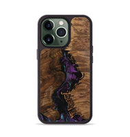 iPhone 13 Pro Wood Phone Case - Gyula (Purple, 743113)