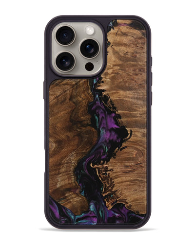 iPhone 16 Pro Max Wood Phone Case - Gyula (Purple, 743113)