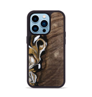 iPhone 14 Pro Wood Phone Case - Orland (Black & White, 743127)