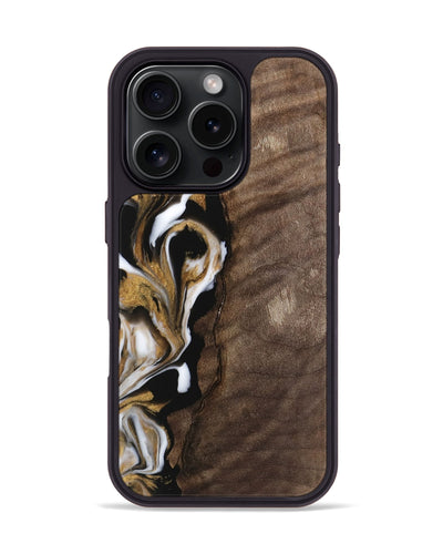 iPhone 16 Pro Wood Phone Case - Orland (Black & White, 743127)