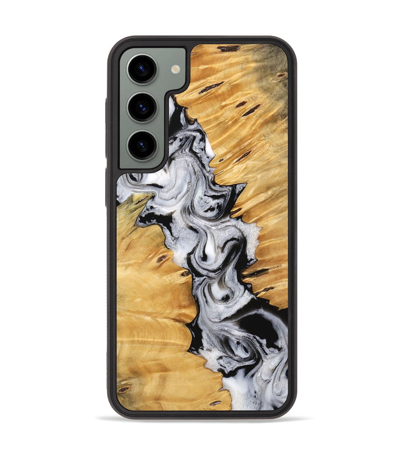 Galaxy S23 Plus Wood Phone Case - Elex (Black & White, 743138)