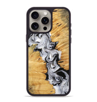 iPhone 15 Pro Max Wood Phone Case - Elex (Black & White, 743138)