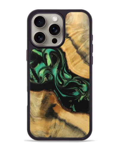 iPhone 16 Pro Max Wood Phone Case - Kaylie (Green, 743143)