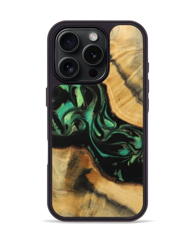 iPhone 16 Pro Wood Phone Case - Kaylie (Green, 743143)