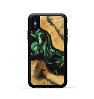 iPhone Xs Wood Phone Case - Kaylie (Green, 743143)